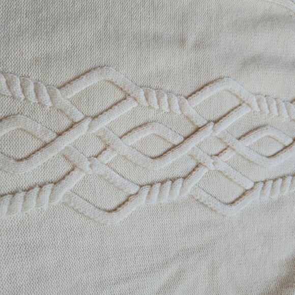 NWOT 100% Merino Hoodie Aran Design Celtic - Picture 7 of 7